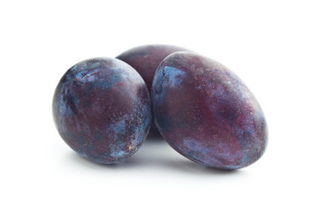 Fresh plums from garden.