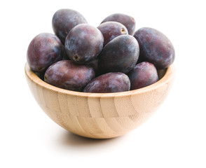 Fresh plums from garden.