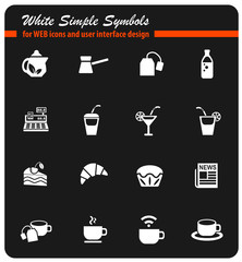cafe icon set