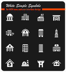 building icon set