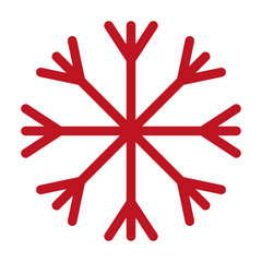 snowflake christmas isolated icon