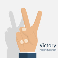 Symbol victory. Peace sign