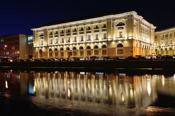 The Fontanka river embankment about Lomonosova square