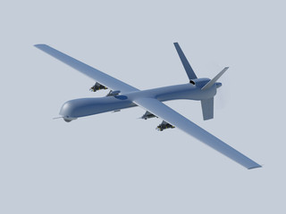 Unmanned aerial vehicle in the sky