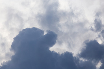 storm clouds in the sky as the background