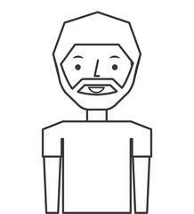 young man isolated icon