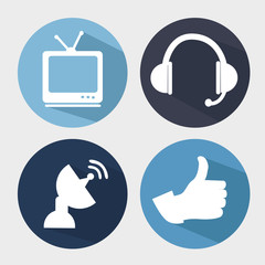 social media communication icon vector illustration graphic