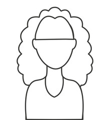 Obraz premium young woman isolated icon