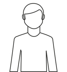 young man isolated icon