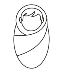 baby cute isolated icon