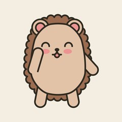 cute purcopine tender isolated icon