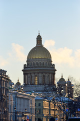 View of St. Isaac's Cathedral from Palace square