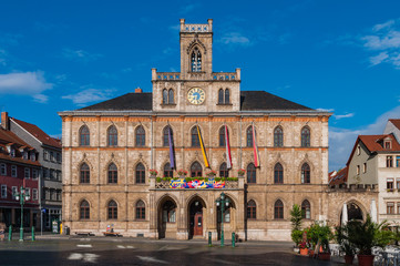 Fototapeta na wymiar Rathaus in Weimar; Thüringen; Deutschland