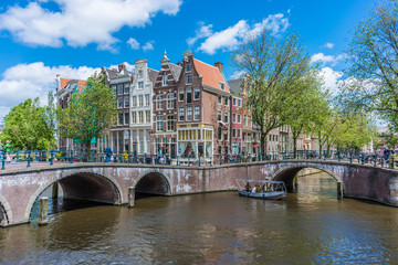 Fototapeta premium Keizersgracht canal in Amsterdam, Netherlands.