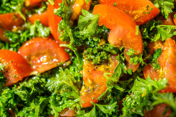 Tomaten Petersilie Salat
