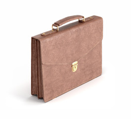 briefcase on isolated background