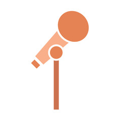 Microphone vector icon isolated on white. Journalist vector microphone, interview, music studio. Web broadcasting microphone, vocal mike tool, tv show microphone.. Mike isolated on white