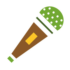 Microphone vector icon isolated on white. Journalist vector microphone, interview, music studio. Web broadcasting microphone, vocal mike tool, tv show microphone.. Mike isolated on white