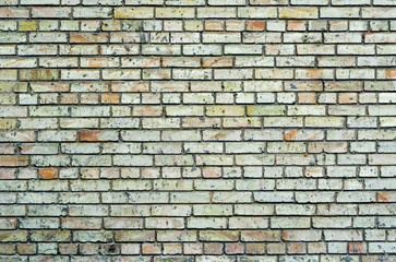 Texture of multicolored brick wall
