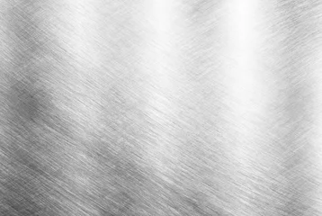 Keuken spatwand met foto Plaatwerk zilver effen zwarte achtergrond © scenery1