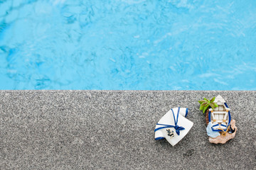 Naklejka premium Magnets accessories sea. Concept of summer vacations.
