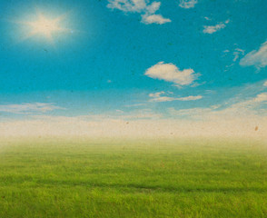 Fototapeta na wymiar grunge image of blue sky background