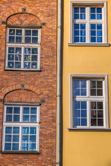 Beautiful architecture of the old town of Gdansk, Poland.