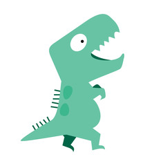 cute dinosaur vector flat design