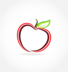 Apple symbol logo vector