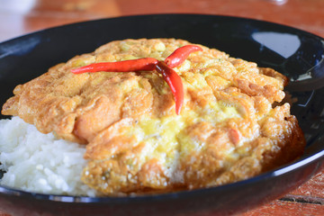  Omelet on Thai Jasmine Rice