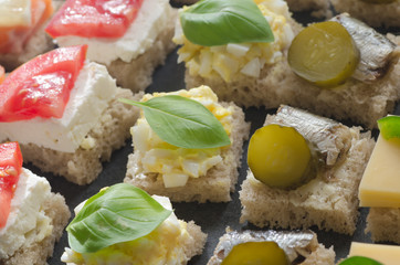 healthy mini sandwiches catering buffet