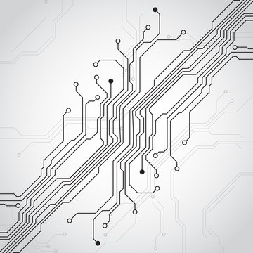 Abstract futuristic technology circuit board concept background , vector illustration