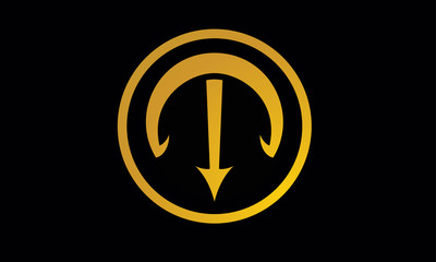 Letter M arrow logo