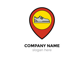 shoes logo, icon vector