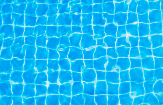 Blue wave  ripped water in swimming pool