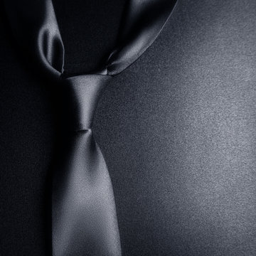 Black Tie On A Black Background