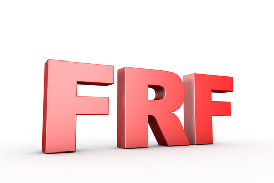 3d illustration sign frf