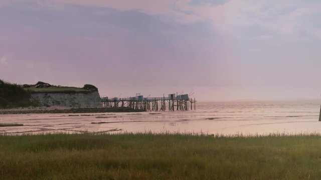 coucher de soleil sur la gironde (4k)