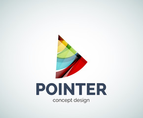 Arrow pointer logo business branding icon