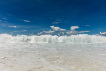 Seychelles, waves on Grande Soeur Island