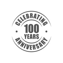 100 years celebrating anniversary logo