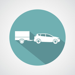 trailer car icon