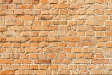 old brick wall background. brick wall texture. grunge wallpaper. 