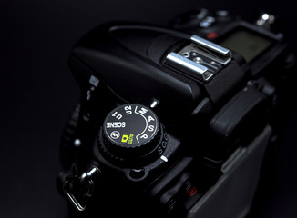 Camera mode dial Shutter priority mode