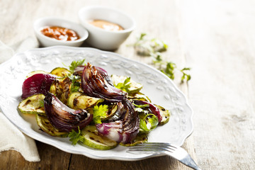 Salad with griled vegetables