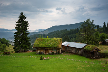 Gela village in the summer, Rhodope mountains, Bulgaria