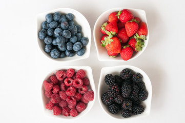 blueberries raspberries strawberries blackberries