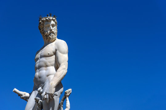 statue of Neptune in Florence, italy