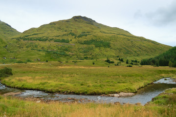 Fototapeta na wymiar Rural scottish panorama
