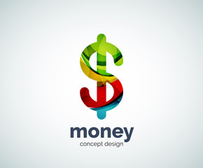 Obraz premium Vector dollar logo template